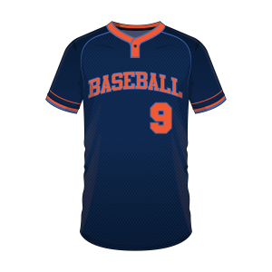 One-Button Crew Neck Short Sleeve Men Custom Baseball Jerseys BSBJR1501