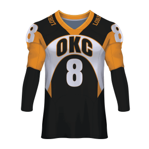 V-Neck Men Full Sleeve Custom Football Jerseys FTBJR3006