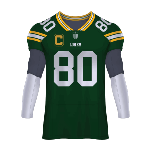 V-Neck Men Short Sleeve Custom Football Jerseys FTBJR3007