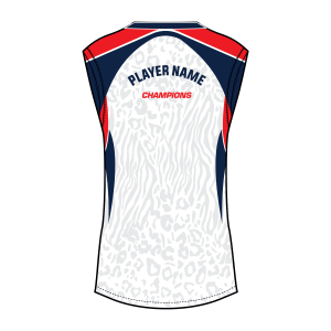 V-Neck Sleeveless Women Custom Volleyball Jerseys VLBJR4006