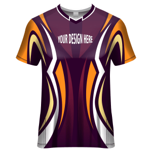 V- Neck Short Sleeve Men Custom Sublimated Jerseys SBTSI18284
