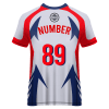 V- Neck Short Sleeve Men Custom Sublimated Jerseys SBTSI18292 - Thumbnail Image 2