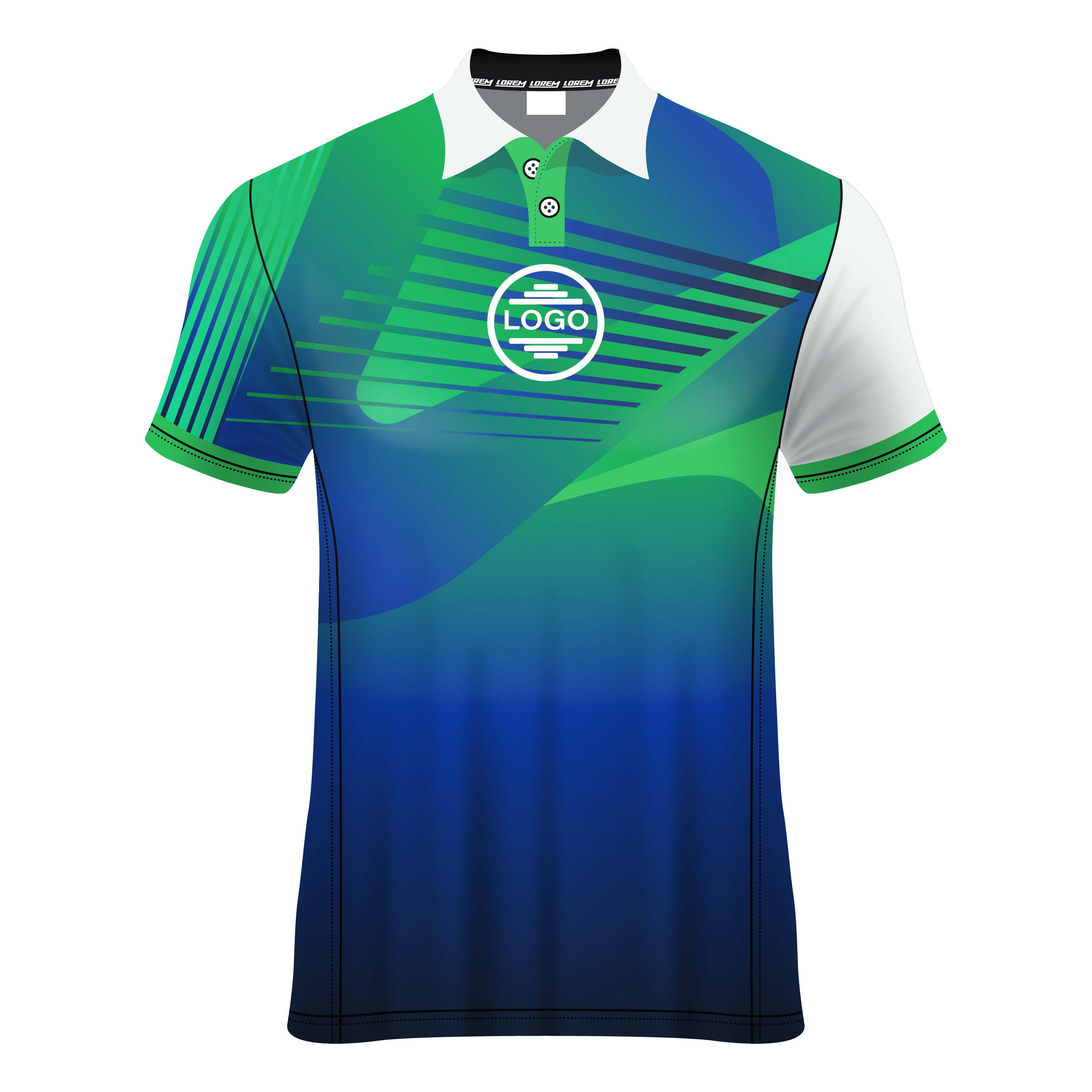 Polo Neck Short Sleeve Men Custom Sublimated Jerseys SBTSI1829912