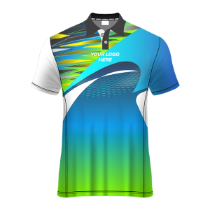 Polo Neck Short Sleeve Men Custom Sublimated Jerseys SBTJR18075
