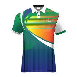 Polo Neck Short Sleeve Men Custom Sublimated Jerseys SBTJR18091