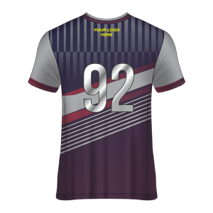 V- Neck Short Sleeve Men Custom Sublimated Jerseys SBTJR1809906