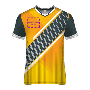 V- Neck Short Sleeve Men Custom Sublimated Jerseys SBTJR1809911