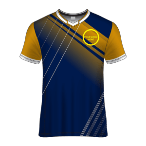 V- Neck Short Sleeve Men Custom Sublimated Jerseys SBTJR1809912