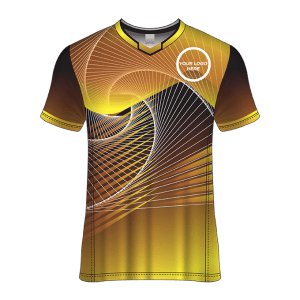 V- Neck Short Sleeve Men Custom Sublimated Jerseys SBTJR1809917