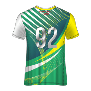 V- Neck Short Sleeve Men Custom Sublimated Jerseys SBTJR1809923