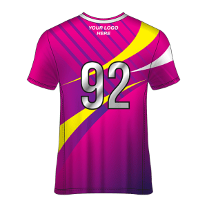 V- Neck Short Sleeve Men Custom Sublimated Jerseys SBTJR1809926