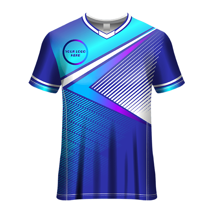 V- Neck Short Sleeve Men Custom Sublimated Jerseys SBTSI18203