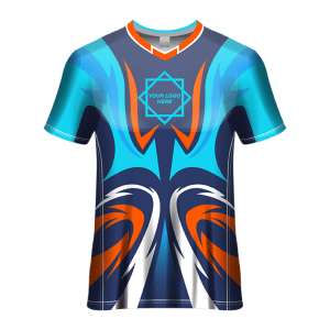 V- Neck Short Sleeve Men Custom Sublimated Jerseys SBTSI18207