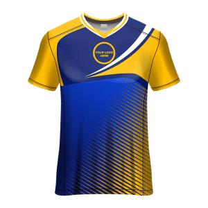 V- Neck Short Sleeve Men Custom Sublimated Jerseys SBTSI18216