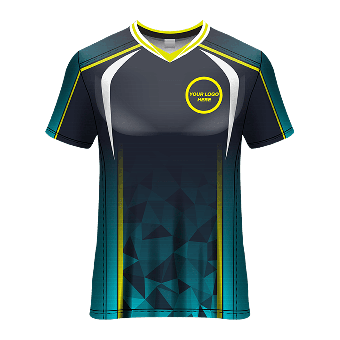 V- Neck Short Sleeve Men Custom Sublimated Jerseys SBTSI18218 - Image 1