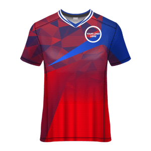 V- Neck Short Sleeve Men Custom Sublimated Jerseys SBTSI18225