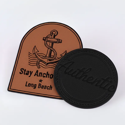 custom leather labels