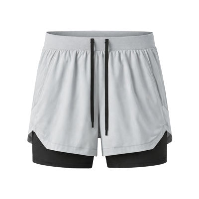 Men Performance 2-Layer Gym Shorts