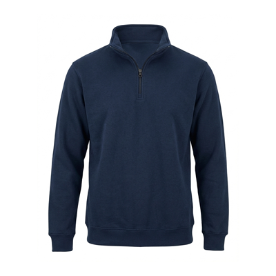 Men Mock Neck Quarter-Zip Sweatshirt