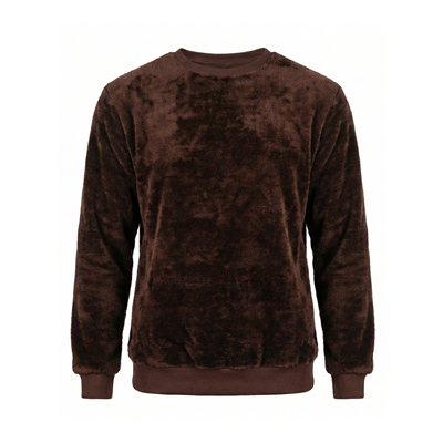 Men Sherpa Crew Neck Sweatshirt