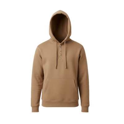 Men 4-Button Athletic Sweatshirt