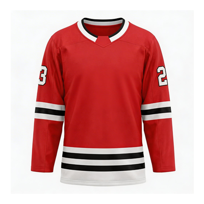 Men V-Neck Inset Hockey Jersey