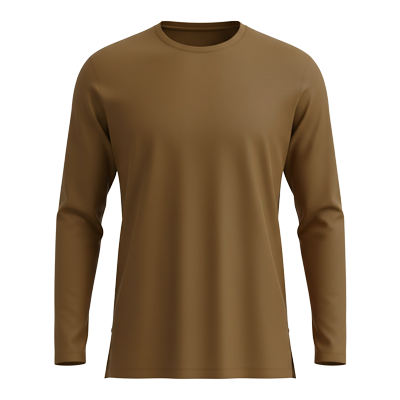 Men Long Sleeve Crew Neck Yoga Shirt