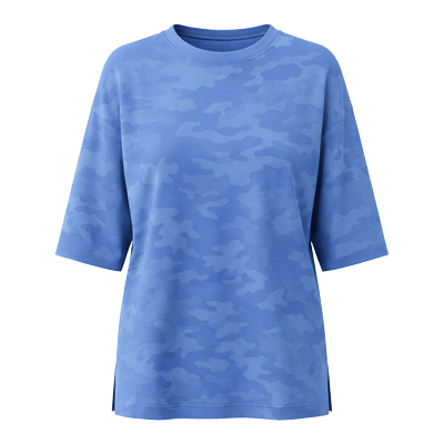 Women Crew Neck Yoga Shirt with Vent